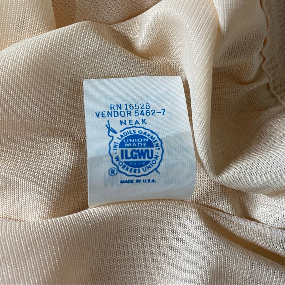 60s 70s nude full slip dress - Picture 7 of 8